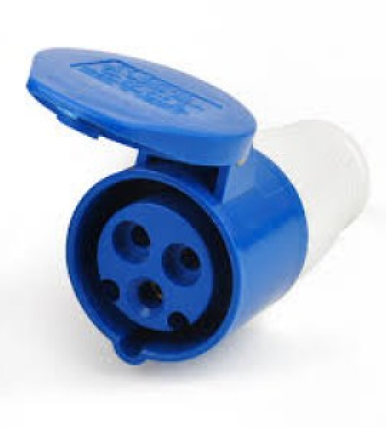 16 Amp 3 pin socket coupler