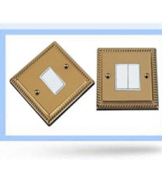 20 Amp D.P Switch Gold
